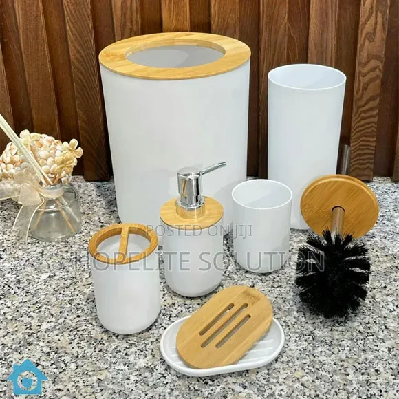 6pc Bathroom Cans Organizer Set