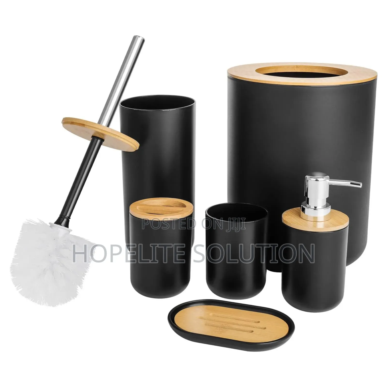 6pc Bathroom Cans Organizer Set