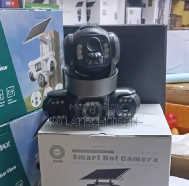 Triple Lens 4G Camera With Siren – 360° Outdoor Surveillance