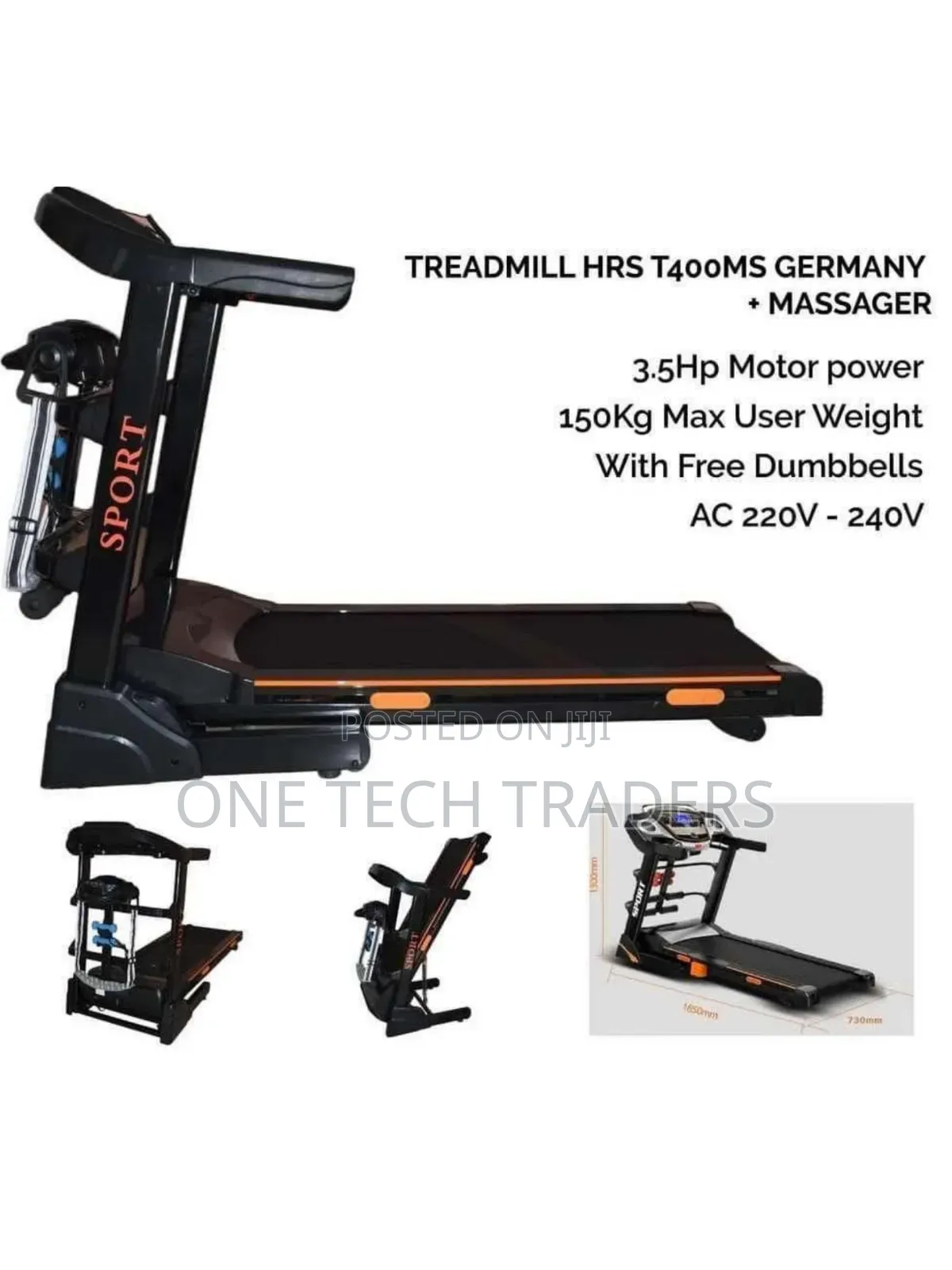 Auto Incline Treadmill With Massage Belt