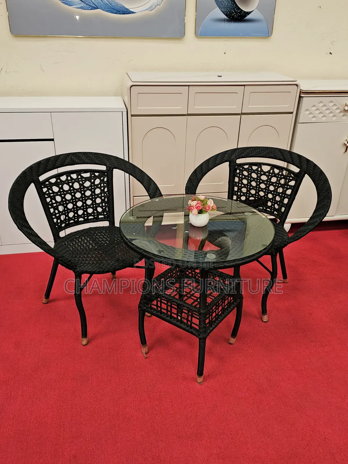 2-Seater Balcony/Patio Rattan Set