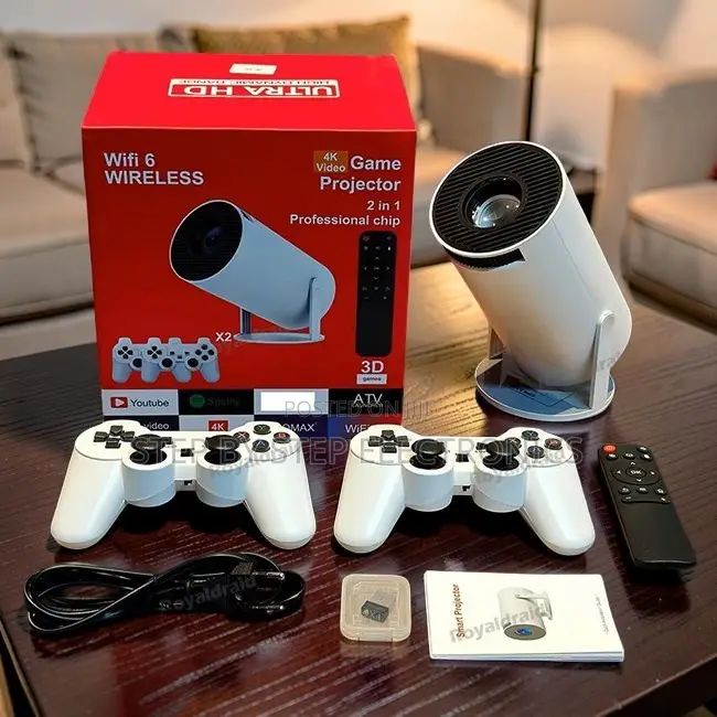 Smart-Enabled HY300 Pro+ 2 in 1 3D Game Gaming Android Projector