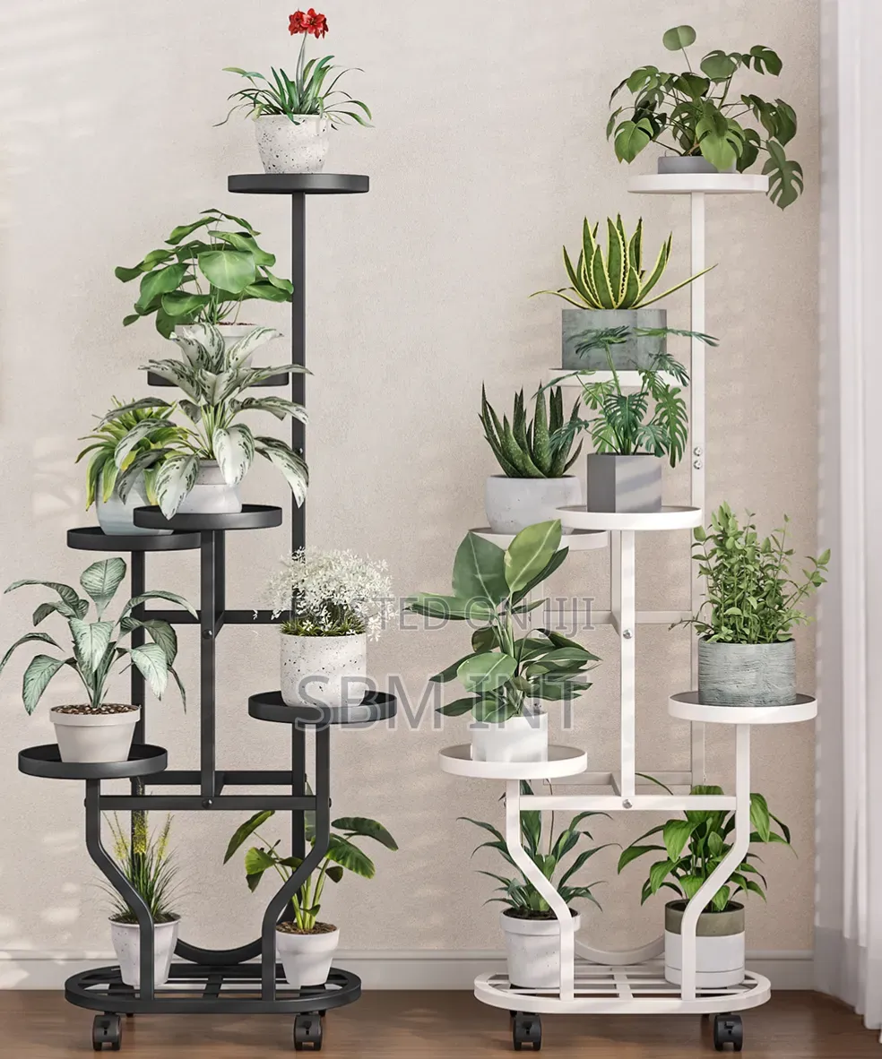Modern Flower Pot Rack (Iron)