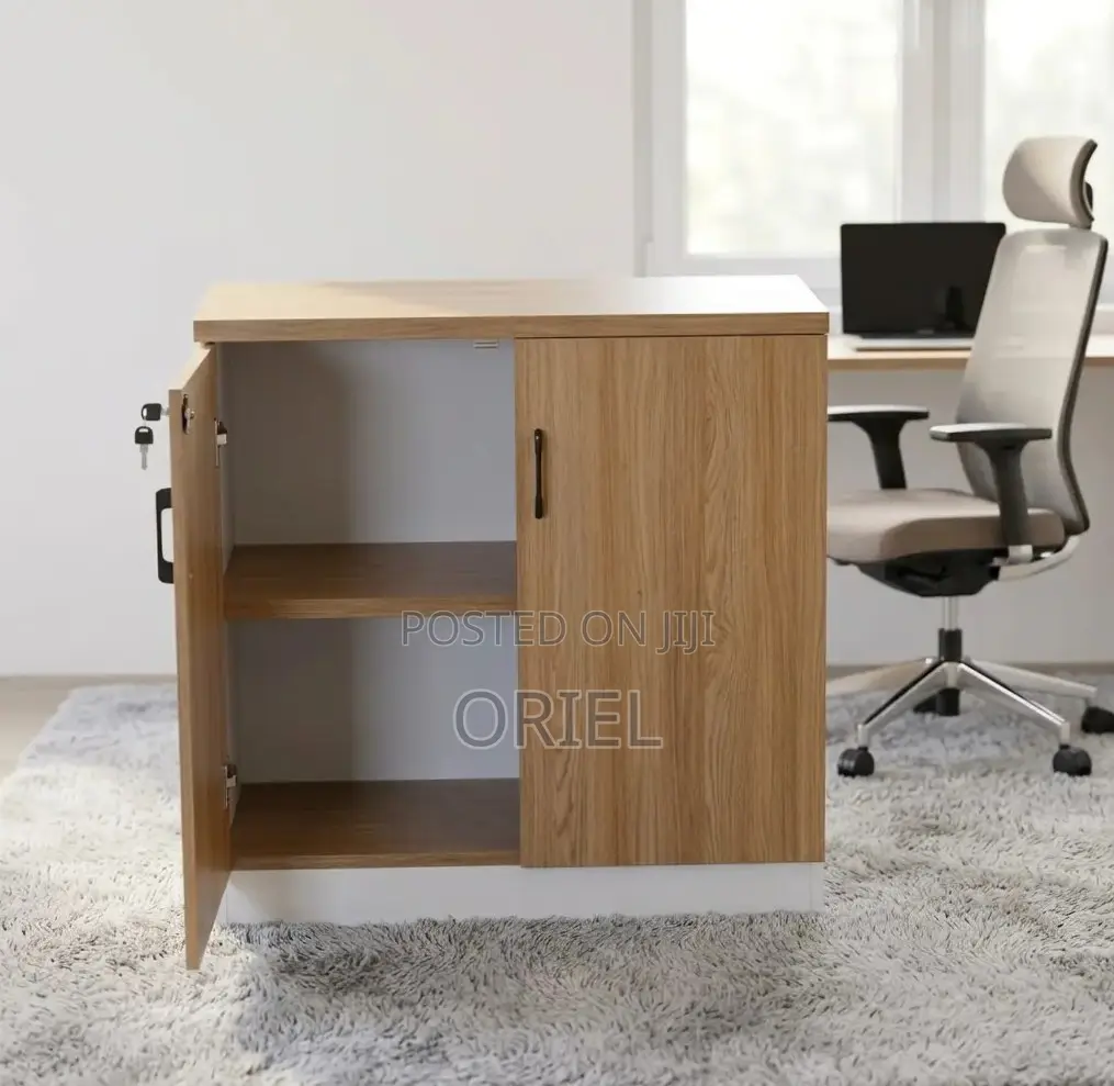 Office Credenza : 2-Door Wooden Cabinet Credenza