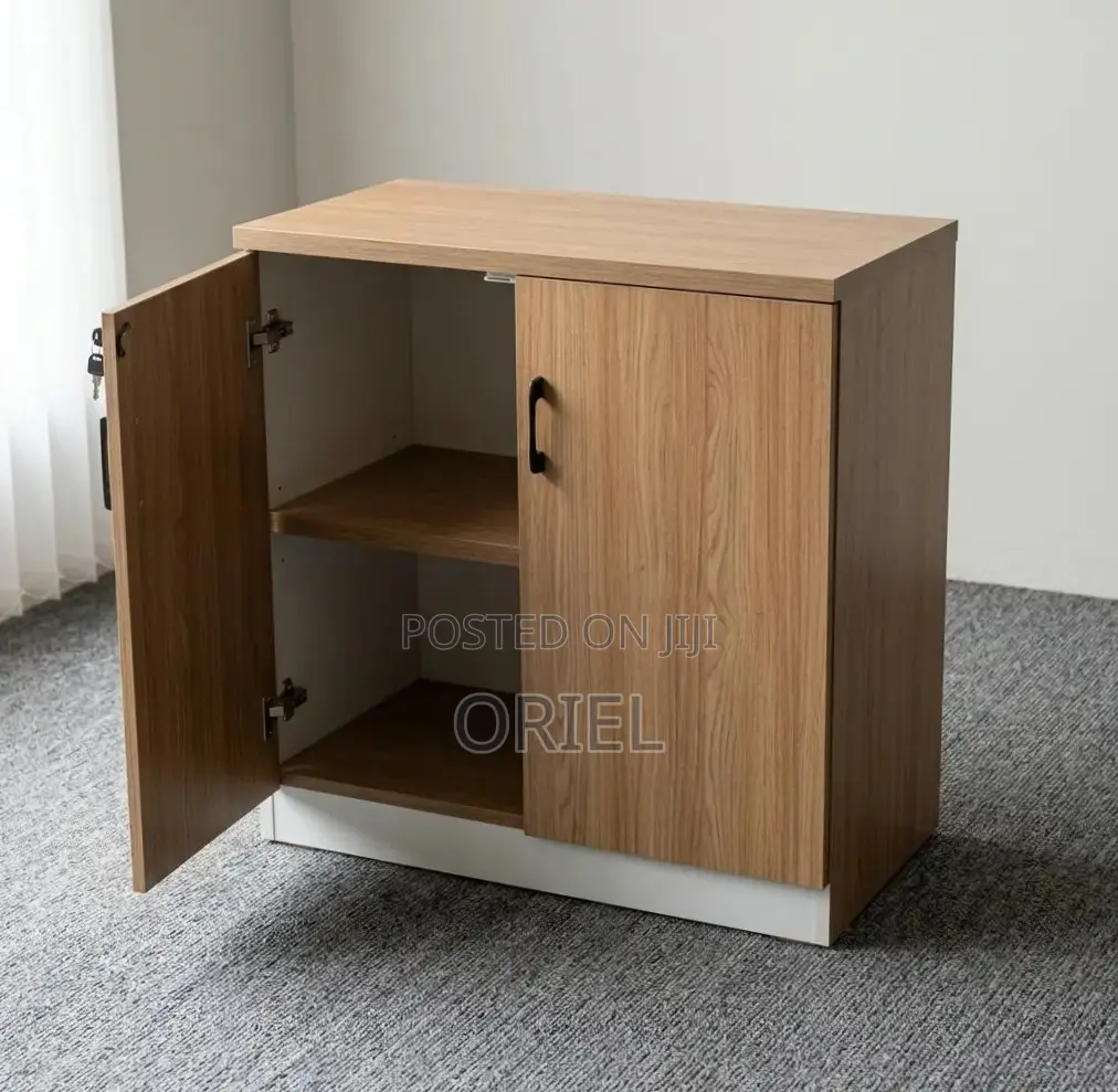 Office Credenza : 2-Door Wooden Cabinet Credenza