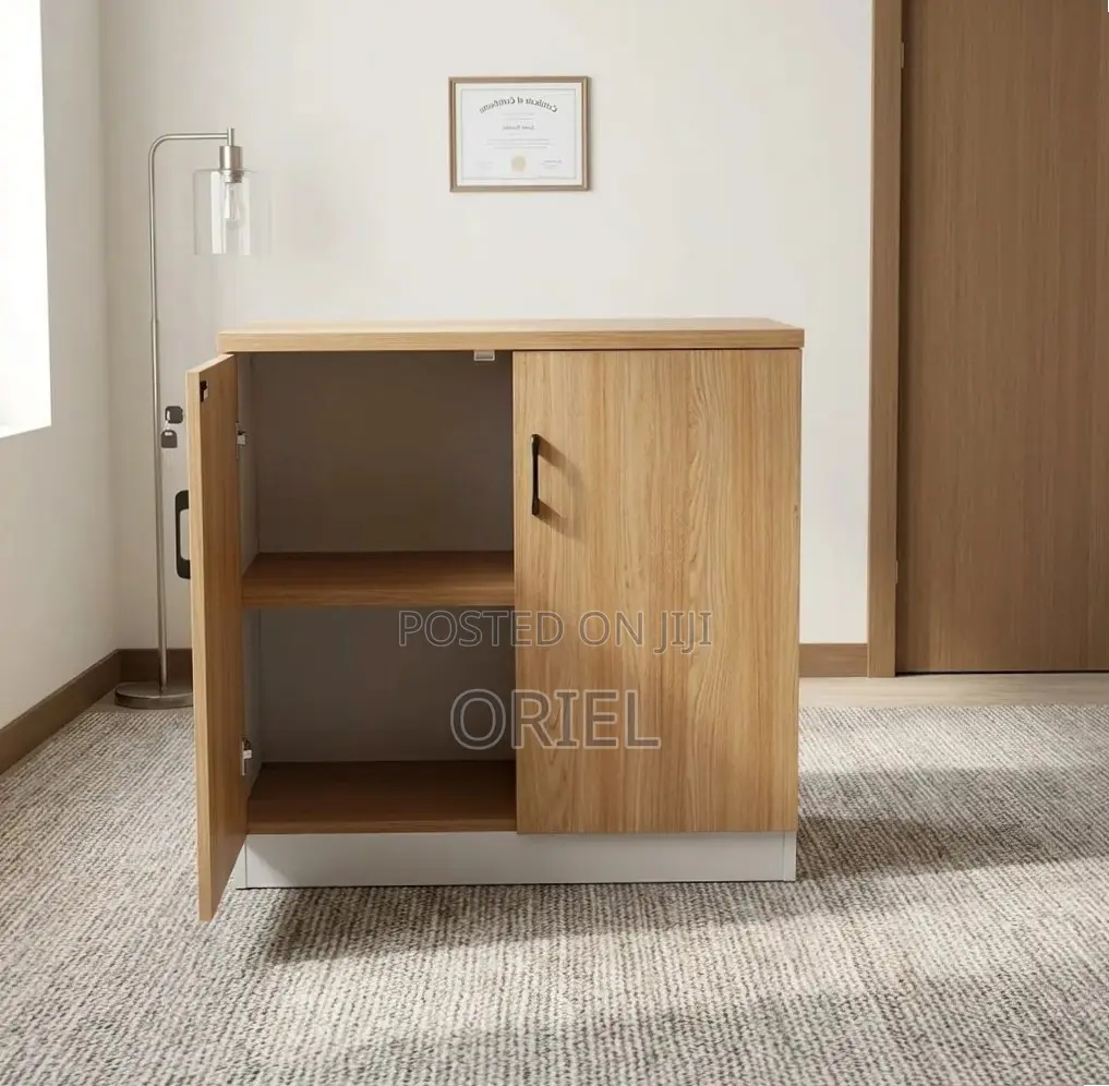 Office Credenza : 2-Door Wooden Cabinet Credenza