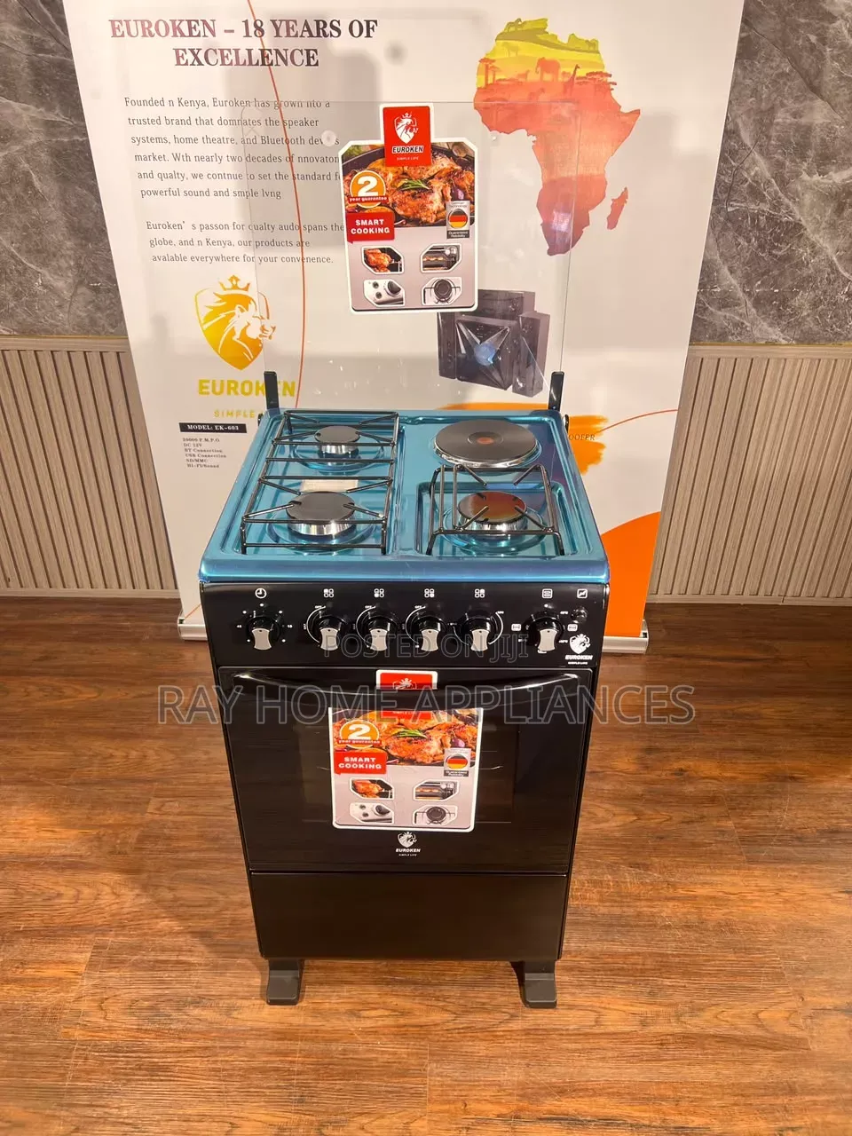 50cm*55cm 3gas +1electric Plate Euroken Standing Cooker