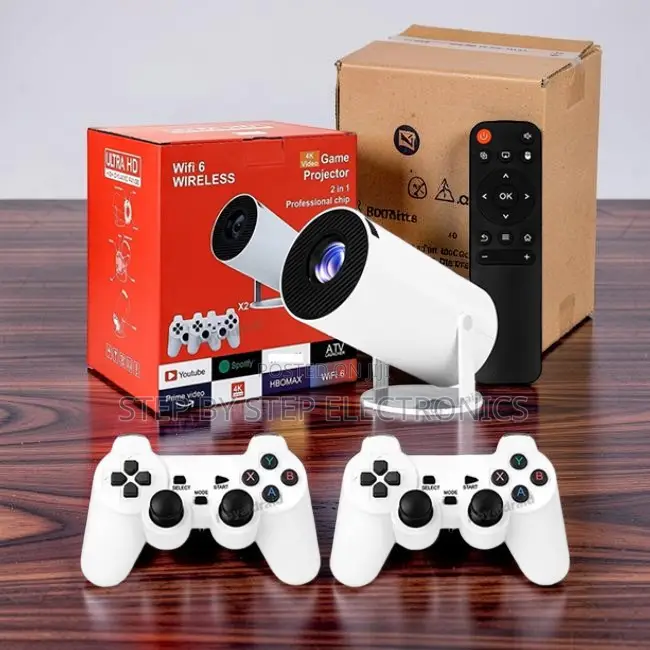 Sleek Compact HY300 Pro+ 2 in 1 3D Game Gaming Android Projector