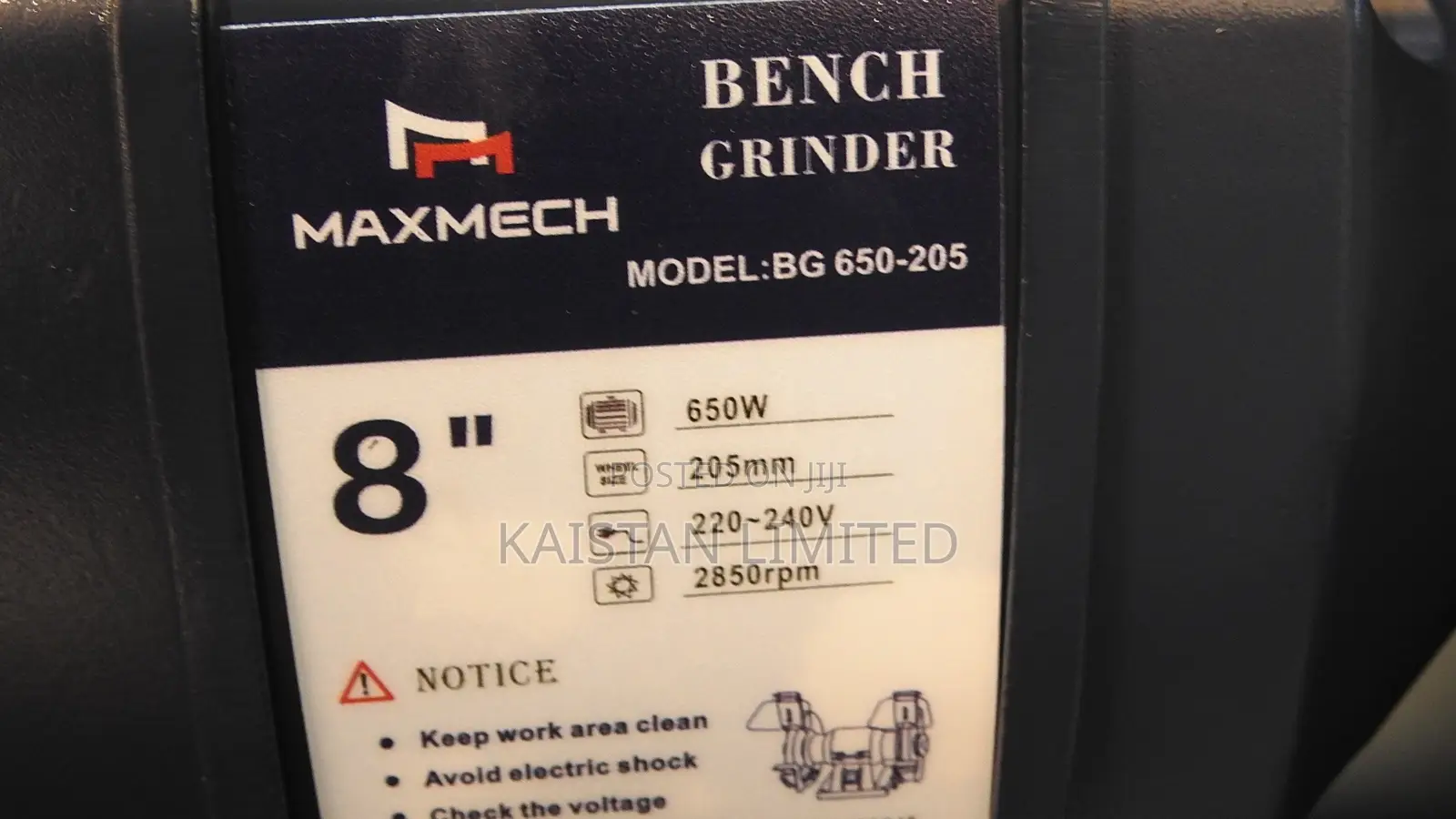 Maxmech 8 Inch Bench Grinder 650W 2850 RPM