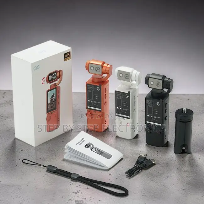Handheld Advanced Q6,Q7,Q8 Rotating Video Recording Action Cameras