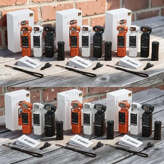 Handheld Compact Q6,Q7,Q8 Rotating Video Recording Action Cameras