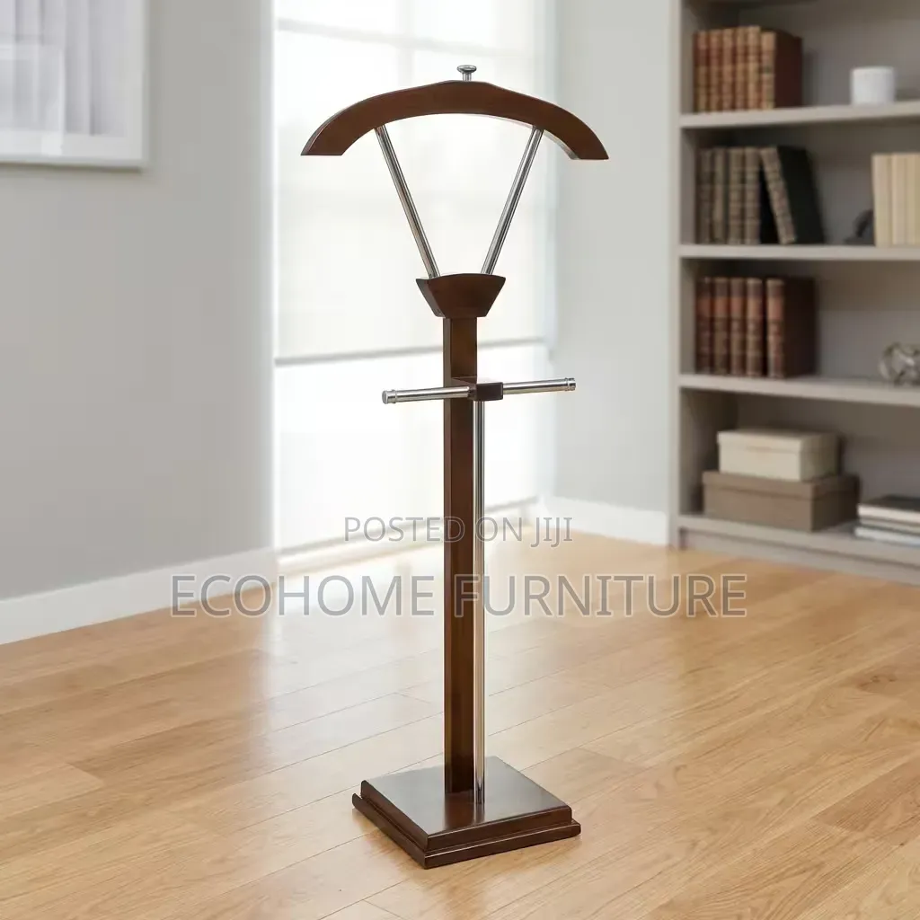 Coat Stand Wooden Executive With Hat Clothes Hanger