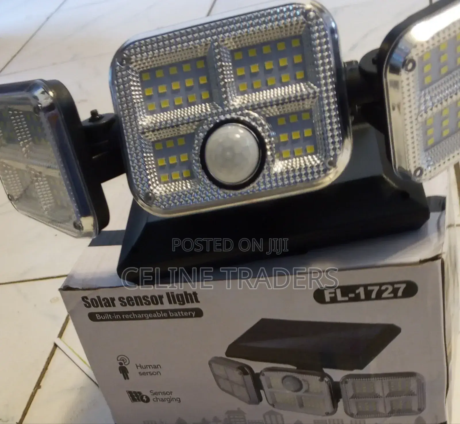 FL 1727 Solar 3 Head Security Streetlight