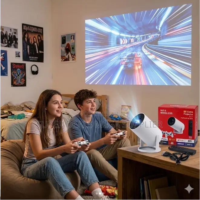 Wireless HY300 Pro+ 2 in 1 3D Game Gaming Android Projector