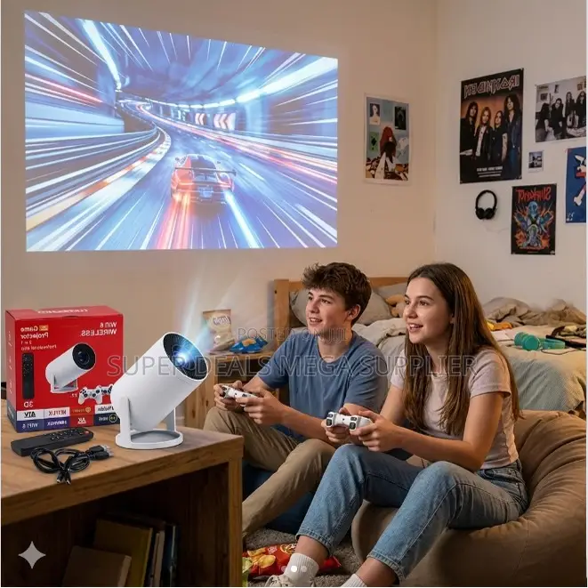  Ultra HD HY300 Pro+ 2 in 1 3D Game Gaming Android Projector