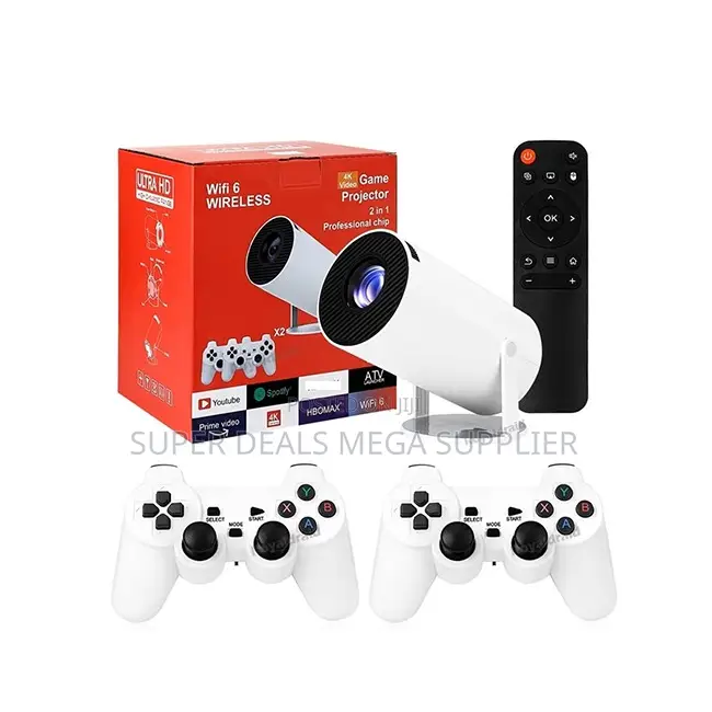 High Resolution HY300 Pro+ 2 in 1 3D Game Gaming Android Projector