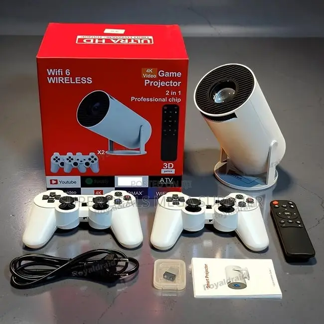 High Resolution HY300 Pro+ 2 in 1 3D Game Gaming Android Projector