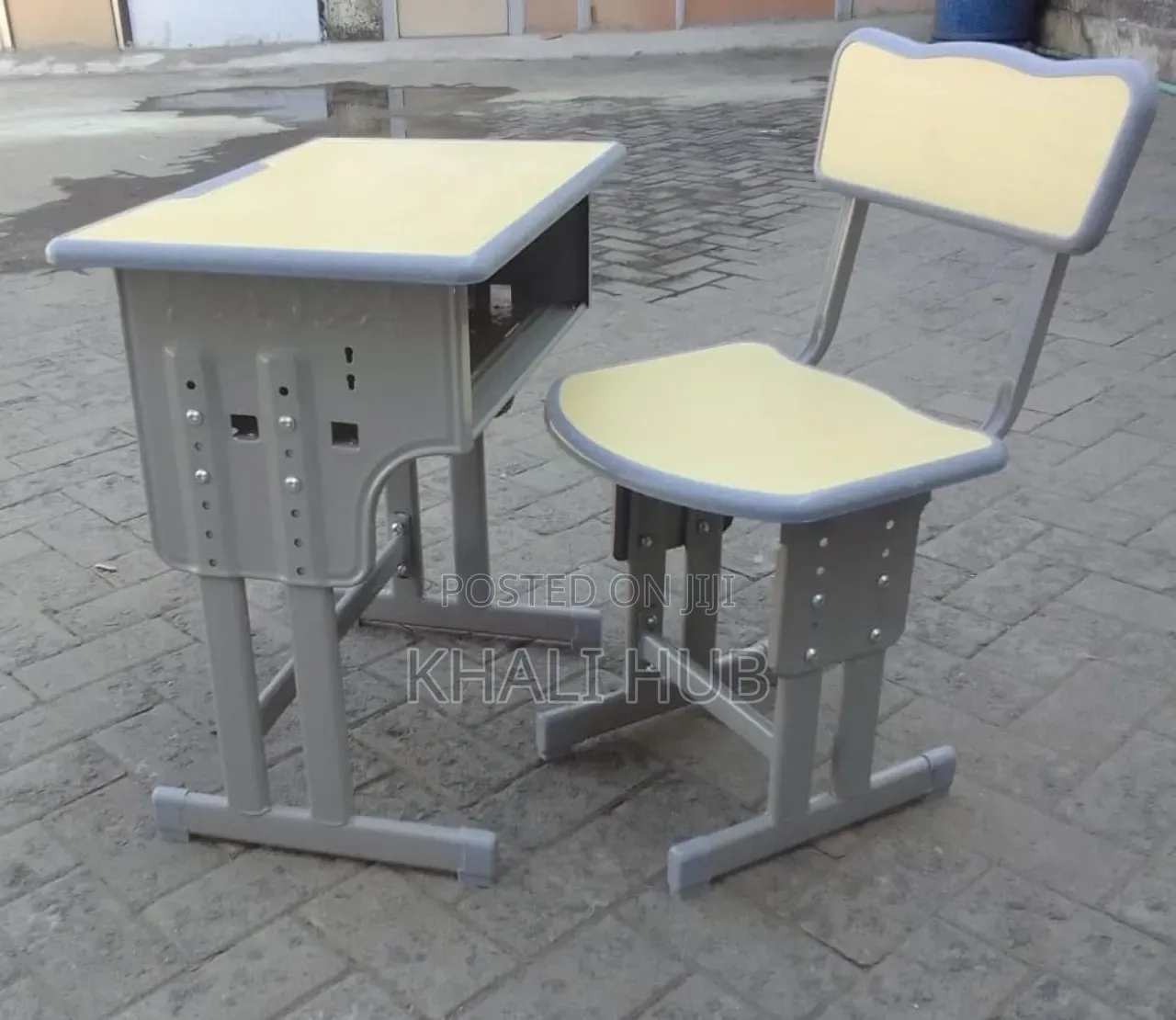 Adjustable School Desk Locker With Chair | Modern Student Study Desk
