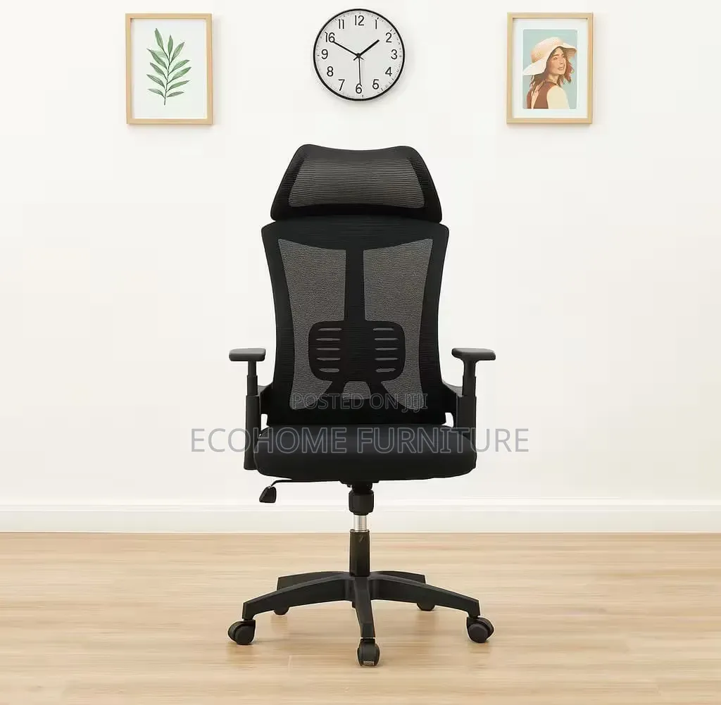 High Back Office Chair Ergonomic With Adjustable Arms