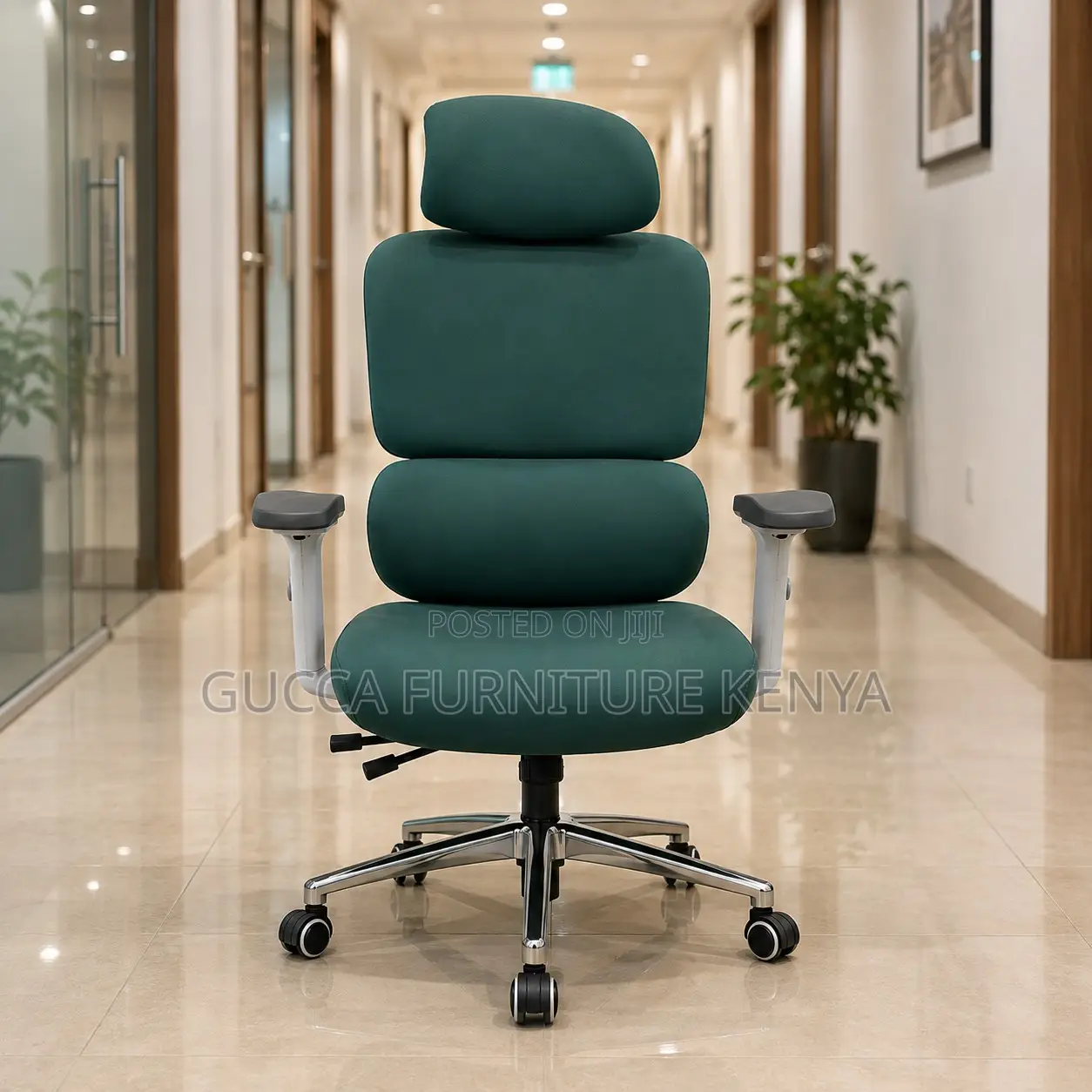 Green Full Fabric Executive Chair
