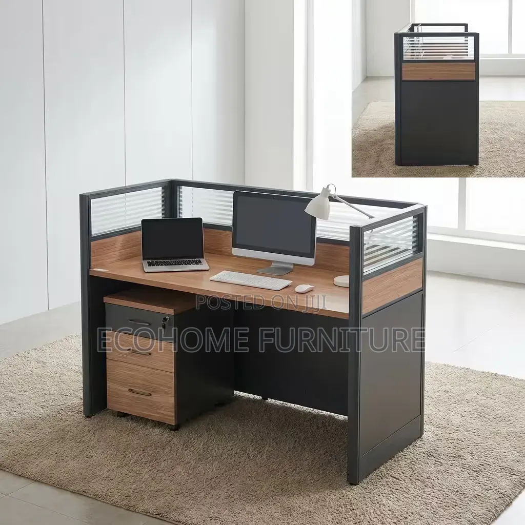 Office Workstation 1 Seater With Storage Privacy Panels