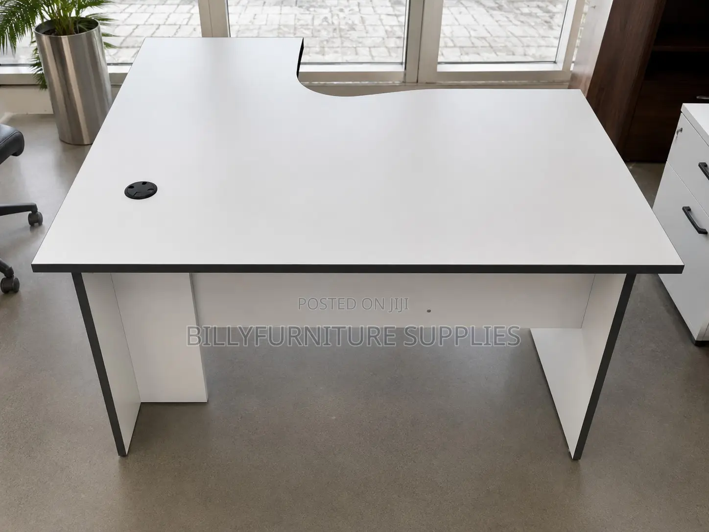 Modern White Office Desk Nairobi | Stylish Executive Workstation