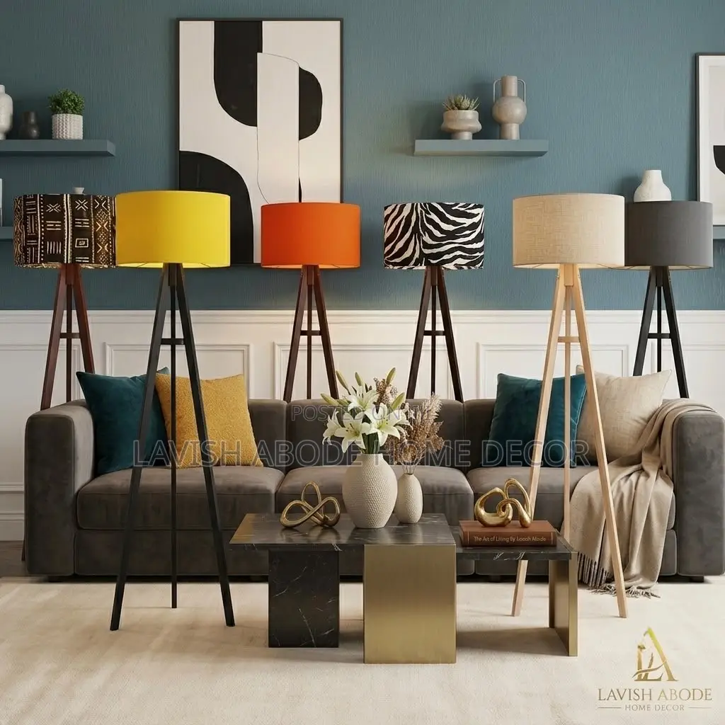 Tripod Floor Lamp – Modern Standing Lamp | Multiple Colours
