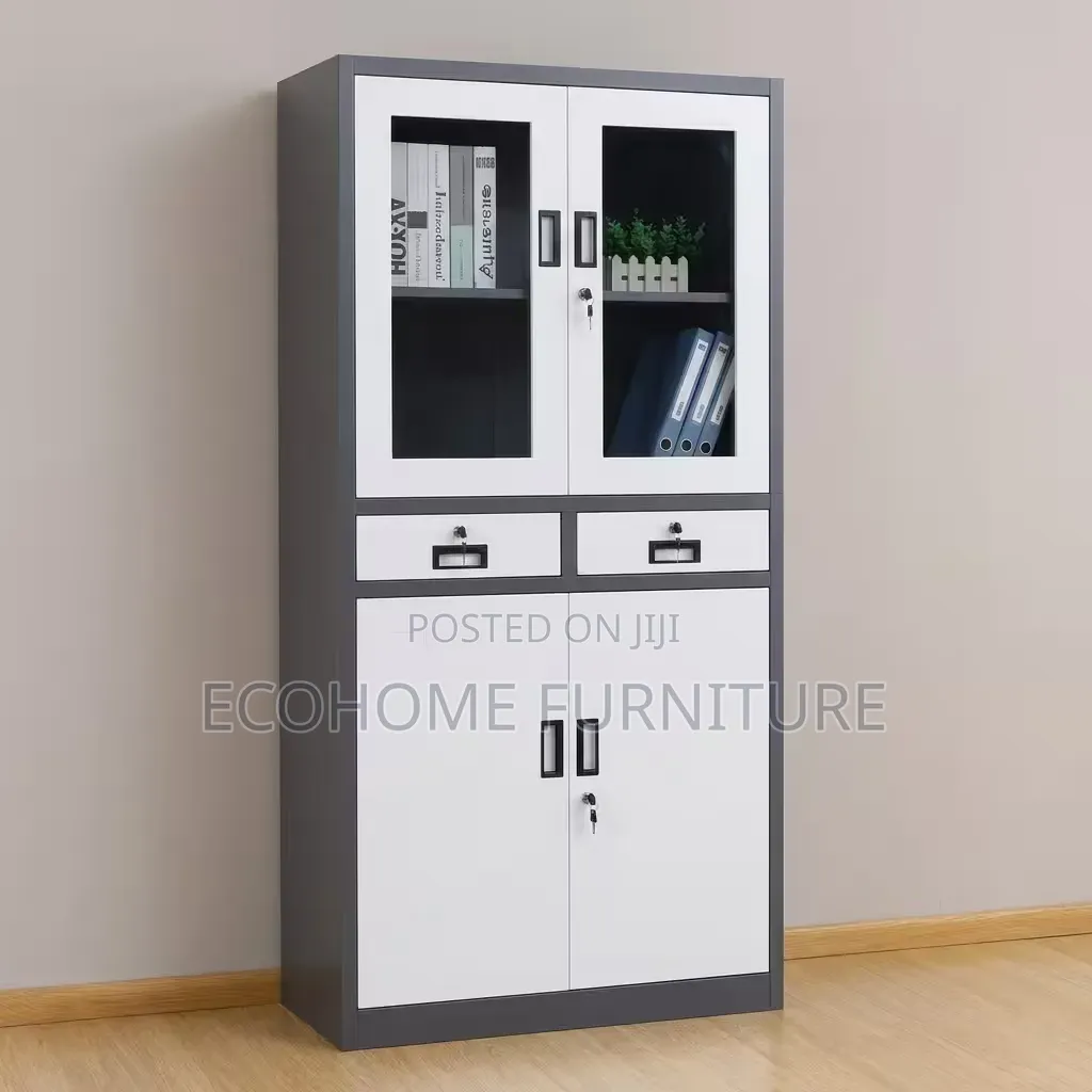 Office Cabinet | Glass Door Filing Storage Cabinet