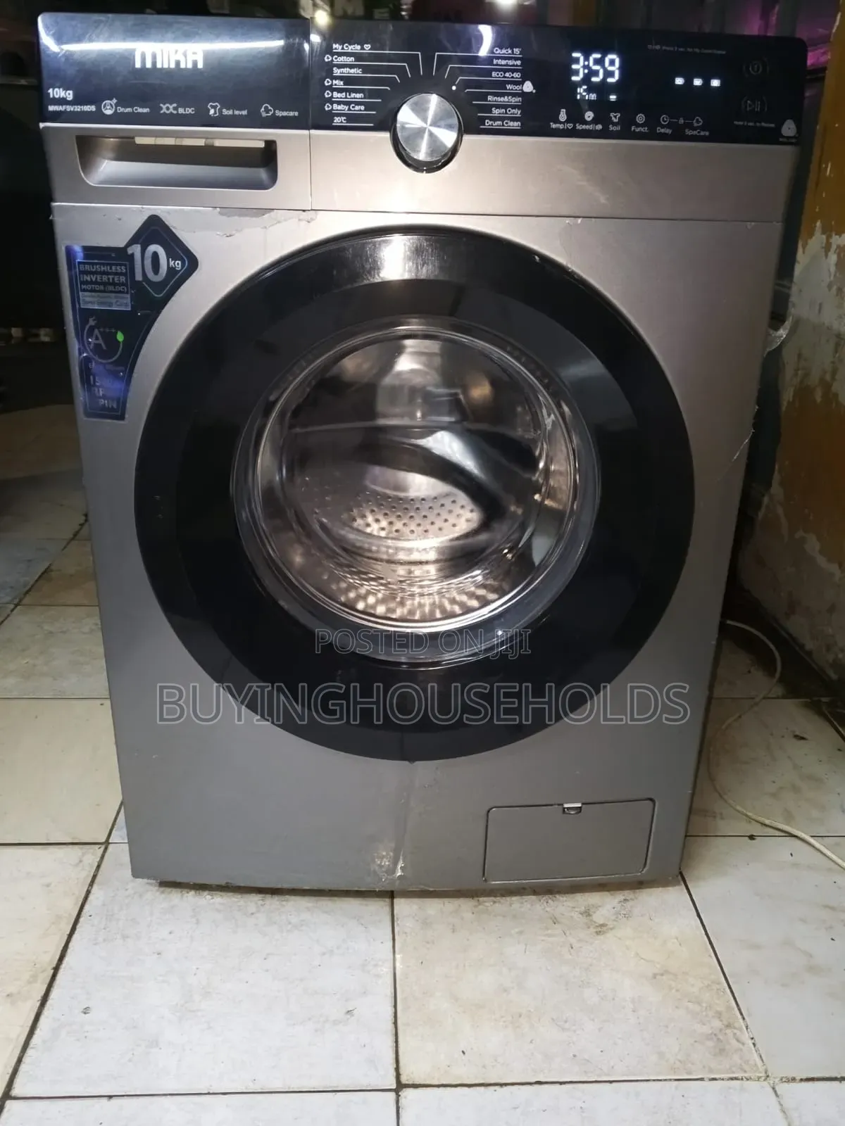 Mika 10kg Wash Spin Front Load