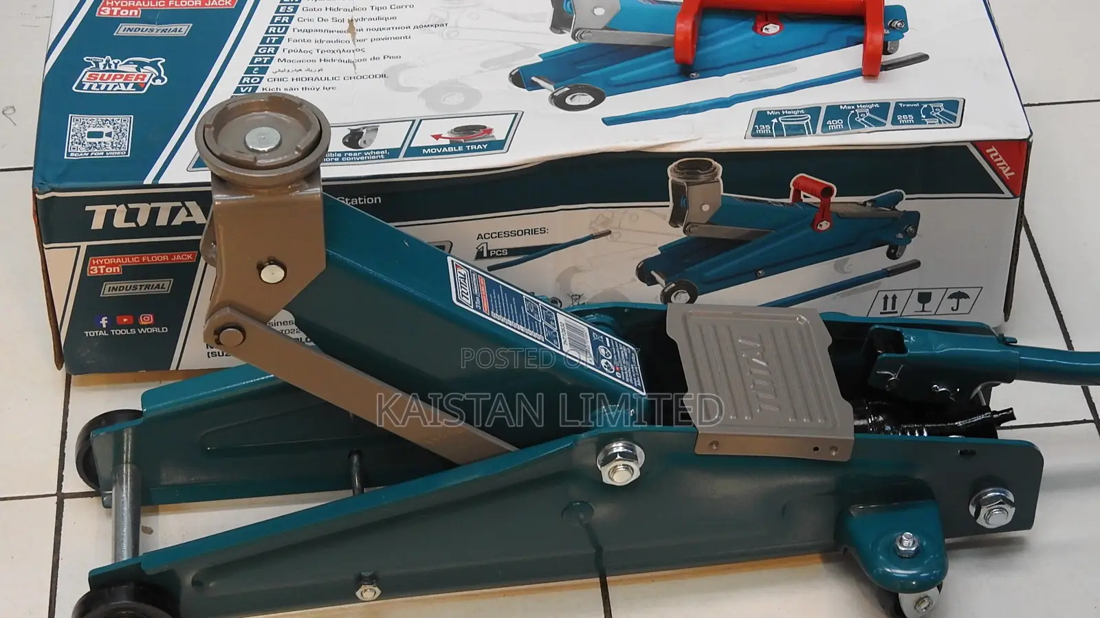 Total 3 Ton Heavy Duty Hydraulic Car Floor Jack