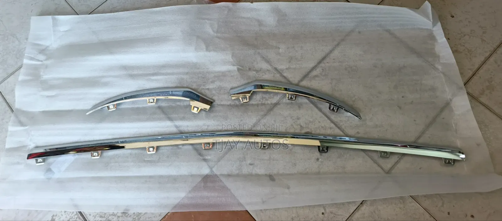 Mercedes Benz GLC 253 Front Bumper Lip Chrome Left Right and Center