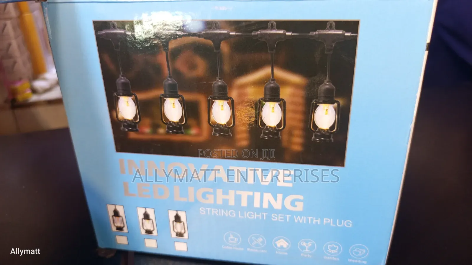 10m String Lights Set With Plug