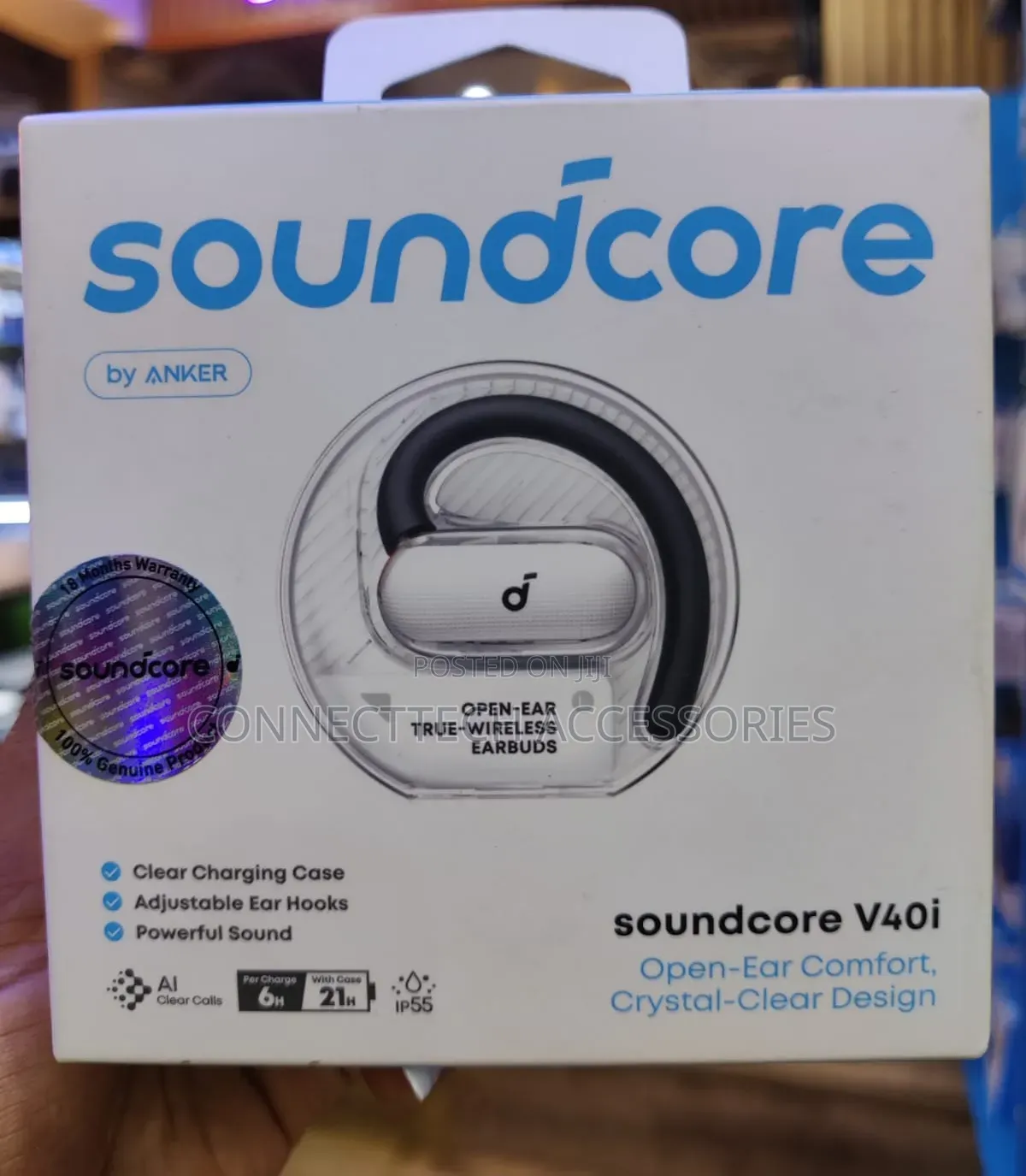 *Anker Soundcore V40i Open-Ear True-Wireless Earbuds.