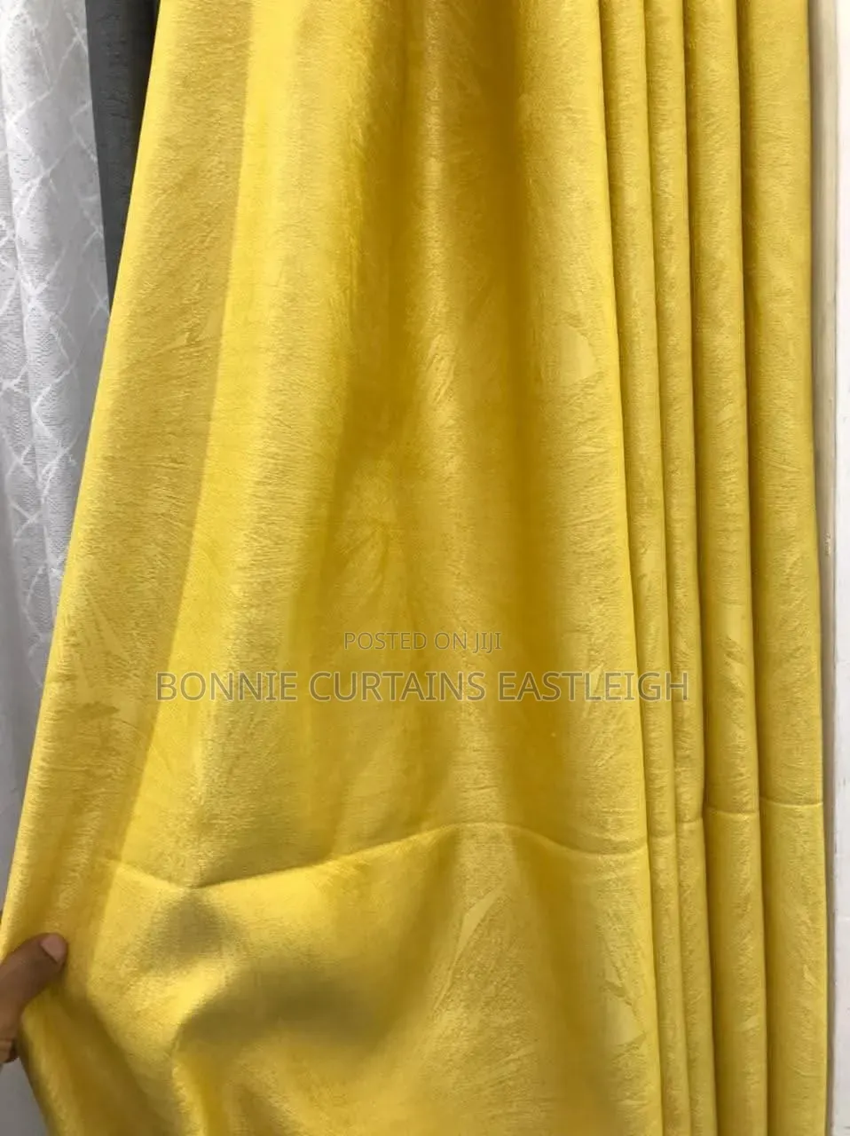 Navy Blue Curtains and Yellow for Living Rooms