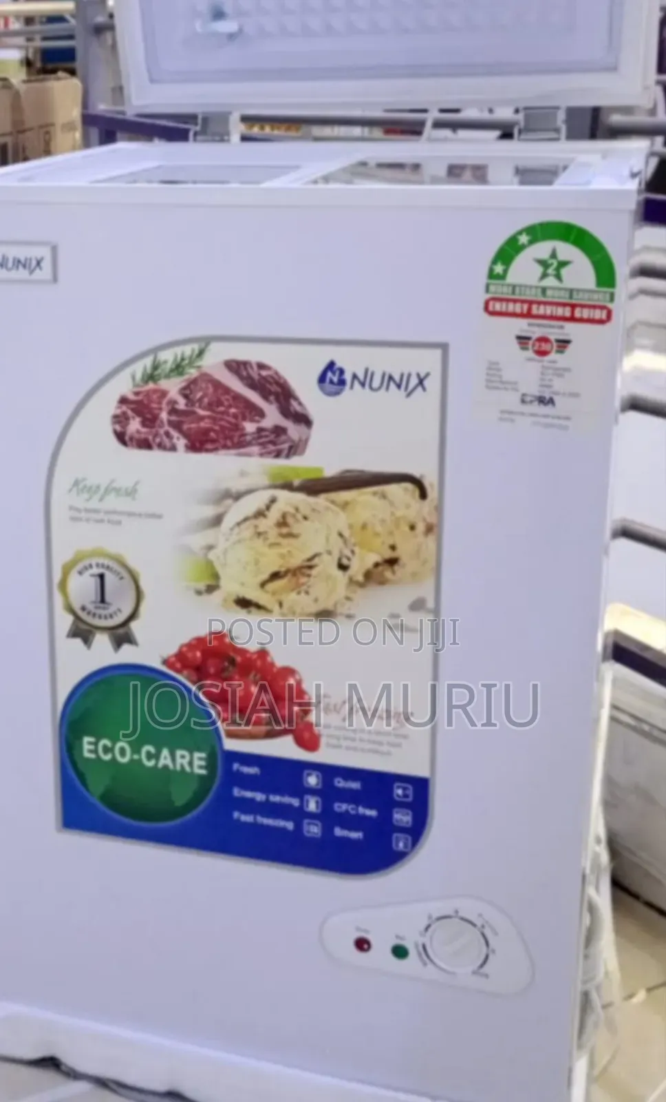NUNIX Eco-Care Deep Freezer
White