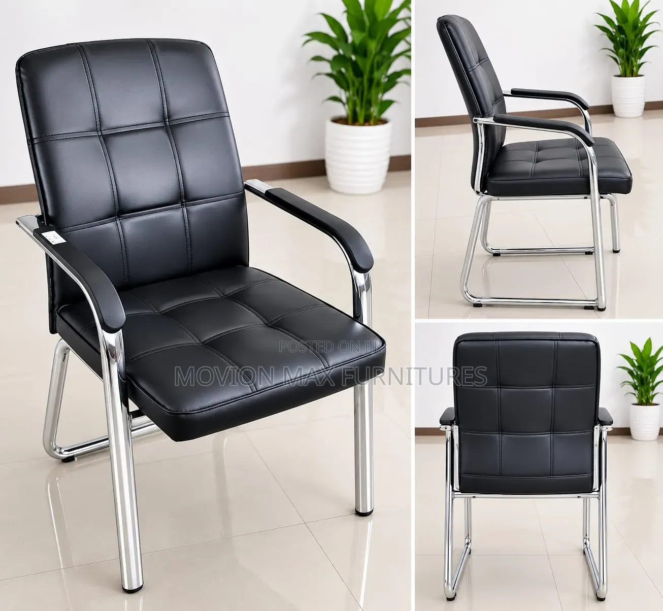 Office Chair, Payment After Delivery Leather Waiting Chairs