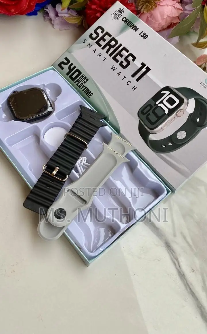 2 Strap Quality Smart Watch Gift Set