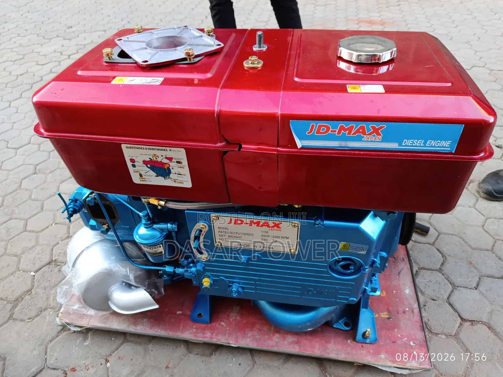 JD-MAX 1135 Diesel Engine 2200rpm, 35hp