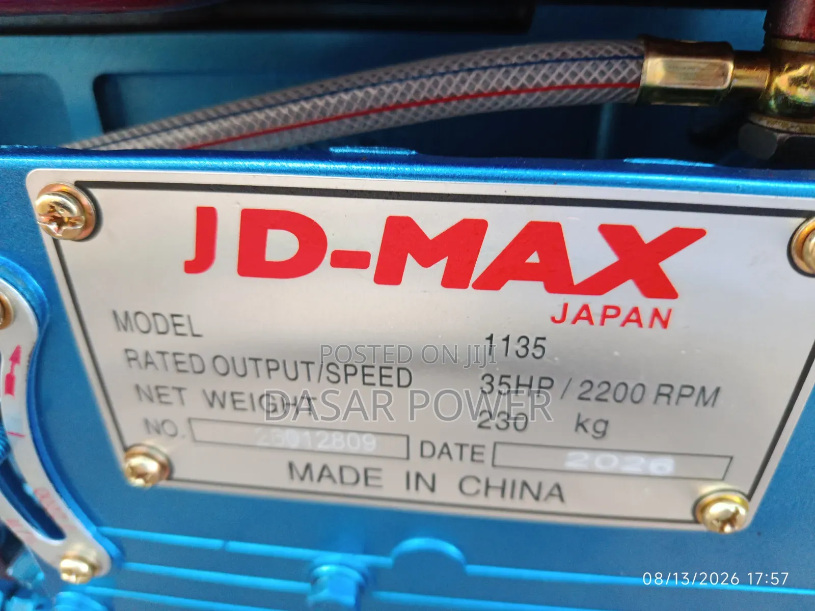 JD-MAX 1135 Diesel Engine 2200rpm, 35hp