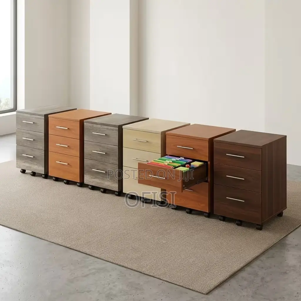 Office Cabinet; Filing Cabinet With Storage and Wheels