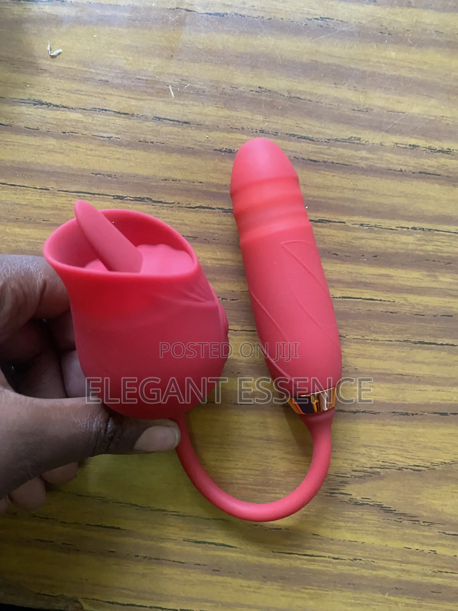 2 in 1 Rose Toy With Licking Tongue Unique Dual Rose Head Design