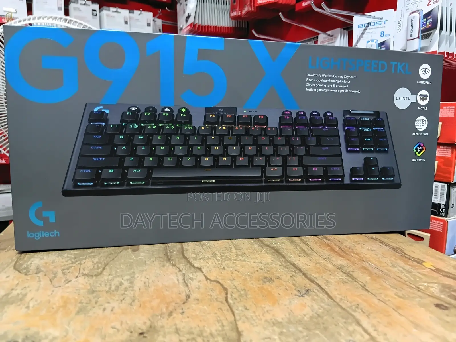 The Logitech G915 X LIGHTSPEED TKL Wireless Mechanical Gaming Keyboard