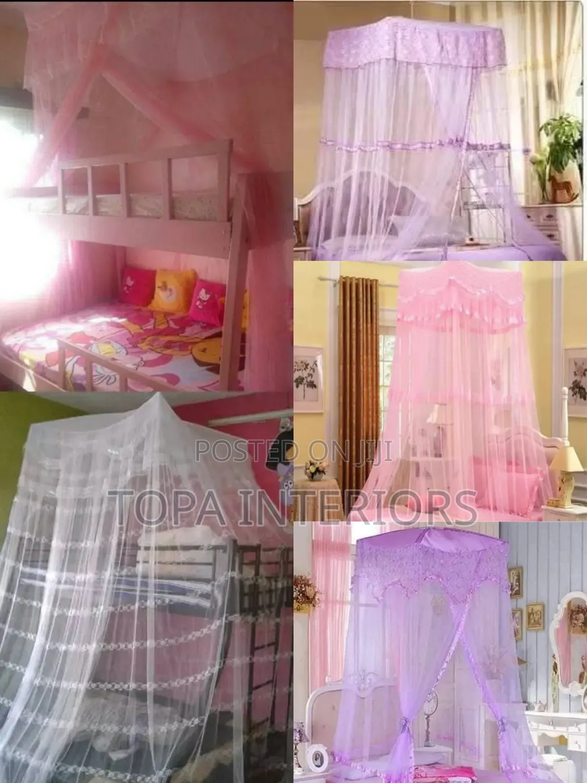 Bunk Bed Net Double Decker Top Square Mosquito Nets