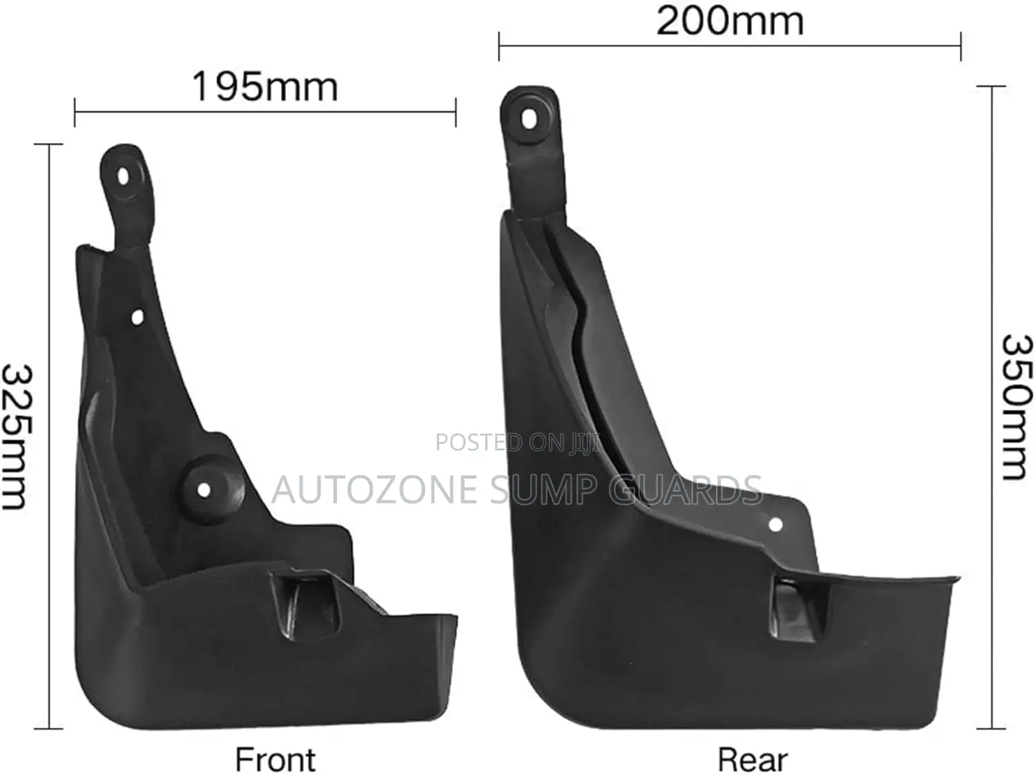 Toyota RAV4 (5th Gen) LE, XLE, LIMITED, Hybrid 2019-2025 Mud Flaps