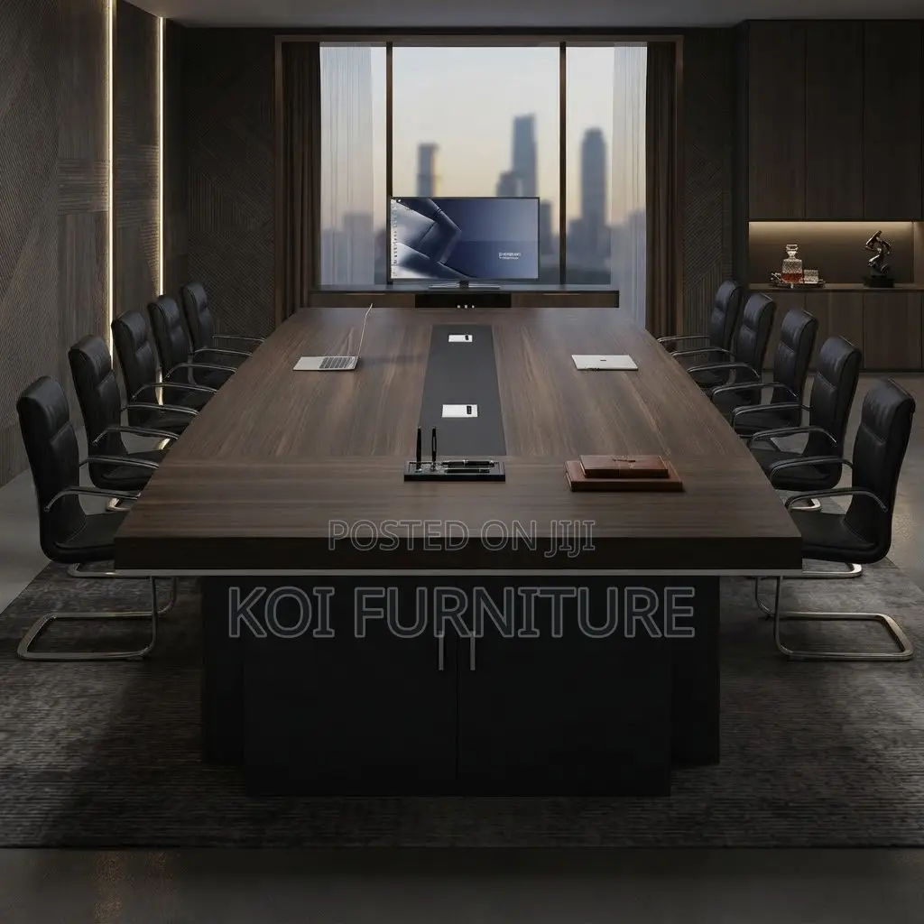 Boardroom Table; 3 Meters Brown Wooden Boardroom Office Meeting Tables