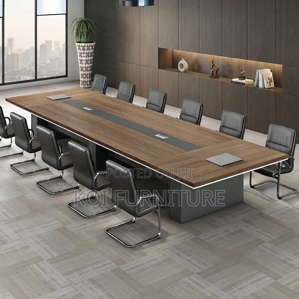 Boardroom Table; 3 Meters Brown Wooden Boardroom Office Meeting Tables