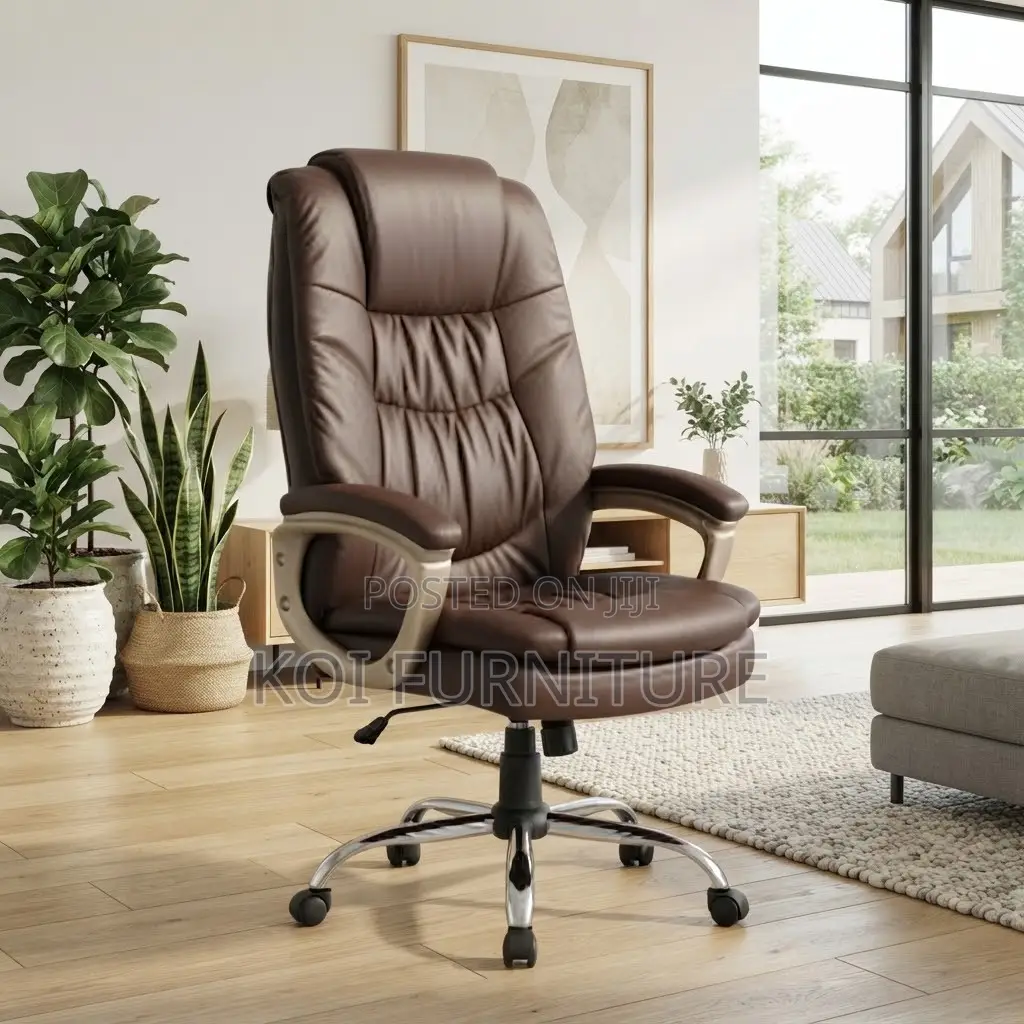Office Chair; Managers High Back Leather Office Chairs