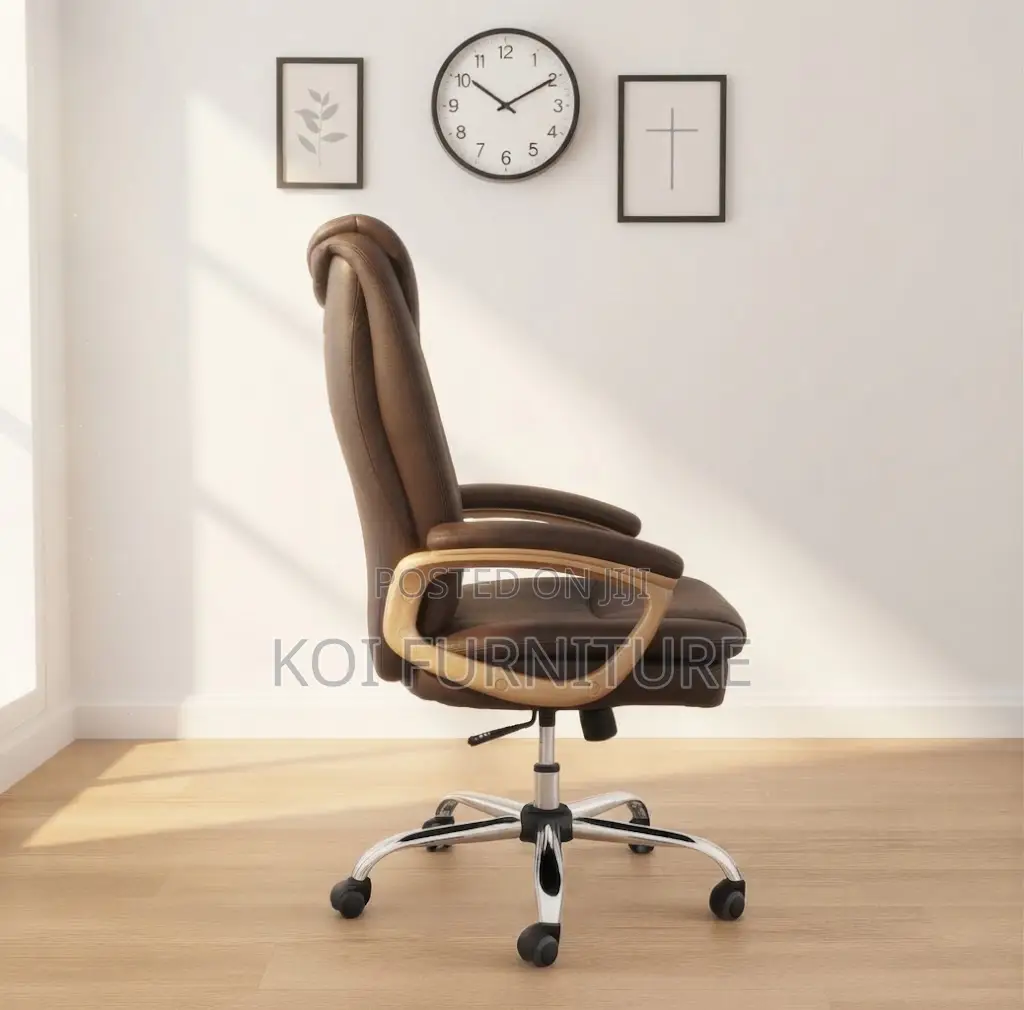 Office Chair; Managers High Back Leather Office Chairs