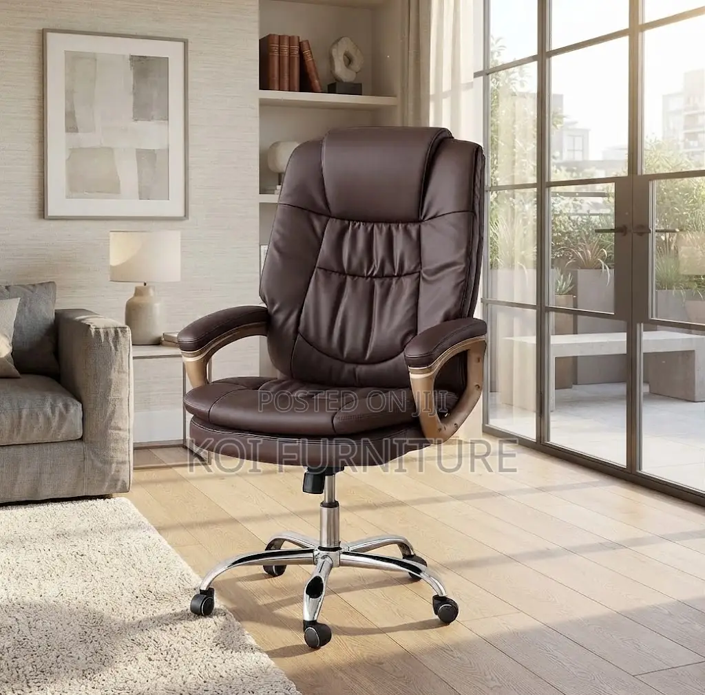 Office Chair; Managers High Back Leather Office Chairs
