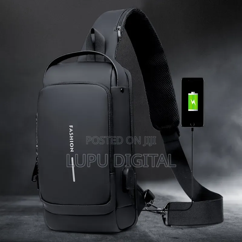 Men's Chest Bag With Password Lock Anti-Theft Riding Bag